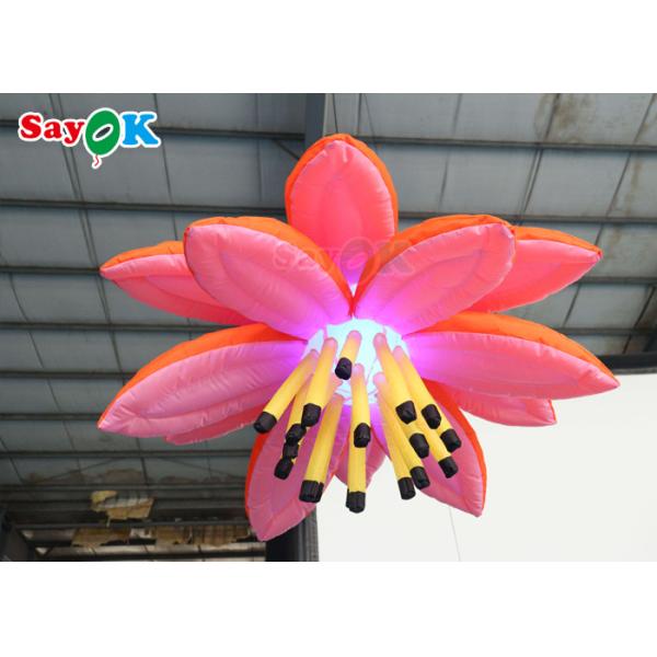1.2m Inflatable Lighting Decoration Event Wedding Inflatable Flower With Led Light