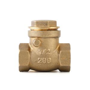 China 1/2&quot; DN15 Threaded Brass Check Valve Antirust Corrosion Resistant wholesale
