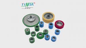 China Customization Rubber Roller Wheel Smooth Surface Rubber Guide Wheels on sale