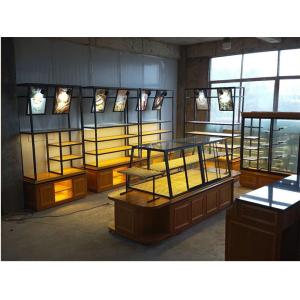 China Customized Modern Style Bakery Display Cabinet Gondola With LED Light on sale