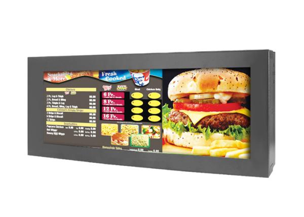 Remote Control Commercial LCD Display 10 Bit 1 Channel LVDS Interface Method