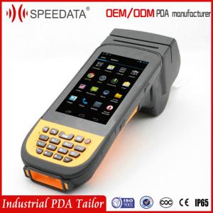 Wifi Gsm Gps android Handeld Terminal PDA Printer with Biometrics Fingerprint Scanner for Mobile Ticket Checking