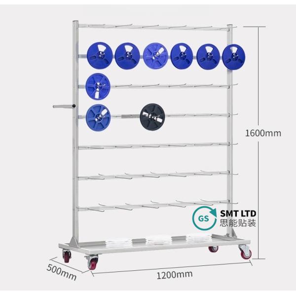 SMT ESD Reel Storage Shelving Rack Trolley Cart
