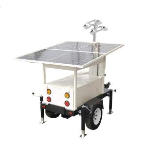 China High Performance Solar Powered Lighting Towers Portable Solar Led Lighting Trailer For Temporary Lighting on sale