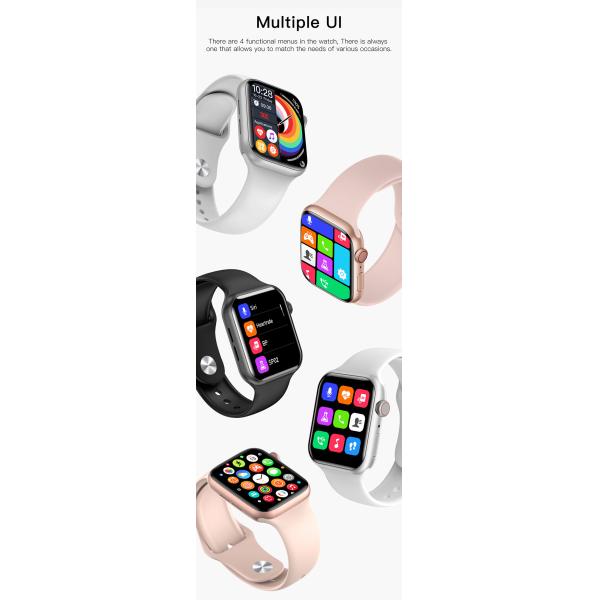 Black / Silver / Rose Gold OEM IP68 Waterproof ECG Smart Watch RTL8763E