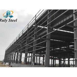 Prefabricated Multi Storey Steel Frame Construction With Crane
