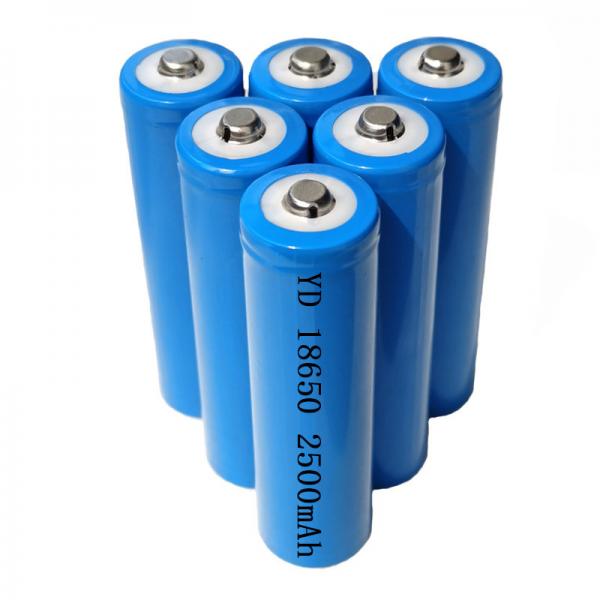 3.7V 2500mAh 18650 Rechargeable Li Ion Battery