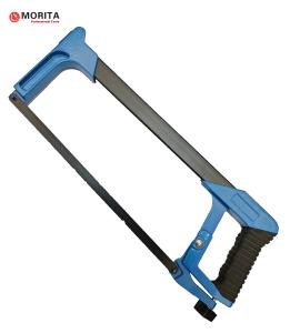 Adjustable Hacksaw Frame 12 With 24 TPI High Tension Bi-Metal HSS Blade Steel & Al Alloy Provides 90° Vertical And 45°