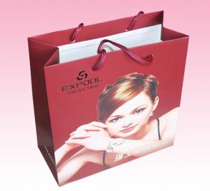China custom cheap small coloured shopping paper bags wholesale with handle wholesale