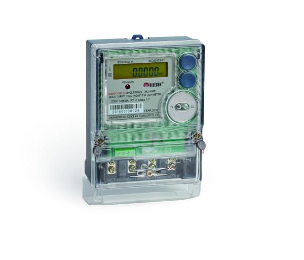 Quality Single Phase Multi Tariff Energy Meter Multi Rate Watt Hour Meter Iec 62052 11 for sale
