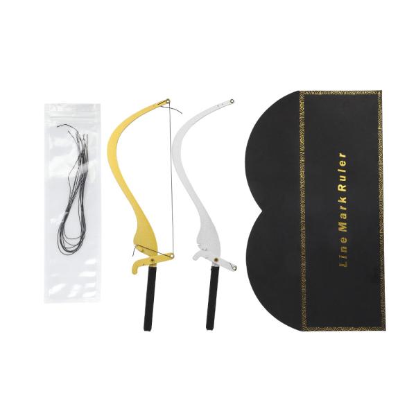 Stainless Steel Eyebrow Mapper With Strings Tattoo Line Mark Ruler Microblading Tool Set