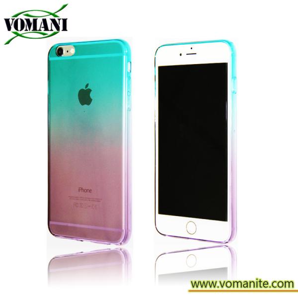 Quality GradientRamp TPU case with unique design for iphone6 Plus,mobile phone accessory for sale