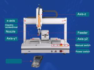 XHL-L5331B 4-Axis Desktop Blowing-type Double Station Automatic Locking Screw Machine