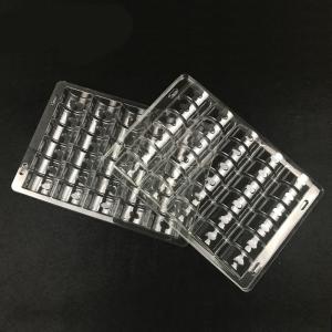 30 Cavities Macaron Clamshell Packaging Rectangular Plastic Cake Containers