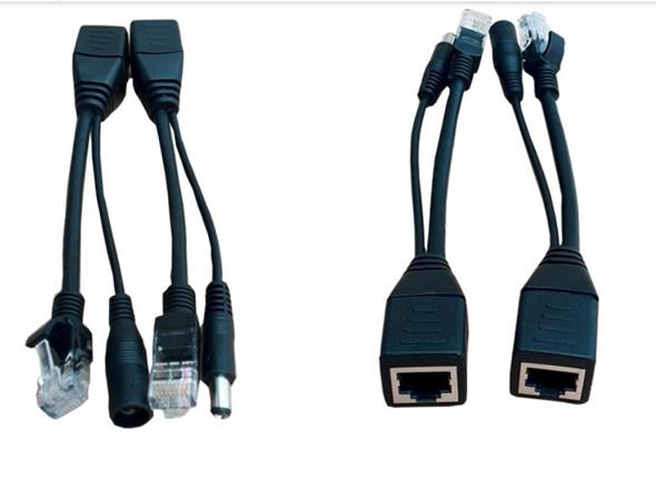 Hot Factory Selling 10/100M 12v Poe Cable/ Poe Splitter/ Injector/ Power Over Ethernet