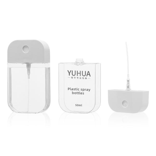 45ml 50ml Plastic Perfume Packgaing Easy To Carry Square Shape