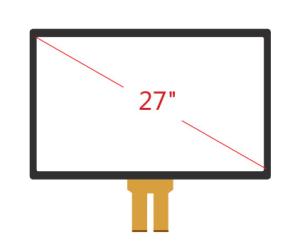 Embedded 27 G+G Projective Capacitive Touch Screen , Lcd Touch Screen Panel