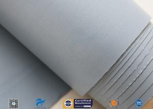 China 0.28mm Grey PVC Coated Fiberglass Clothing Plain Weave For Fireproof Tent wholesale