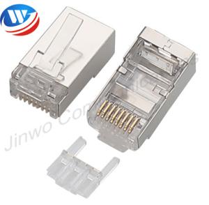 China STP Plug Rj45 Modular Plug Boot Transparent Male To Male Ethernet Connector wholesale