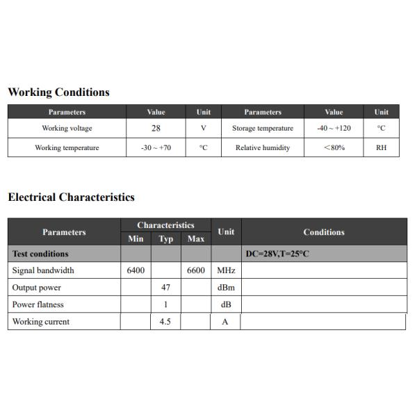 50W UAV Jammer Module Wireless RF Shield for 6400-6600MHz Anti Drone Defense System