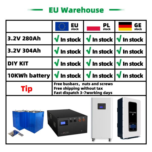 Multipurpose 302Ah 320Ah 280ah Lifepo4 Cells Prismatic Lfp Cells LF280K