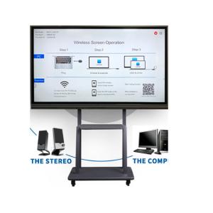 China 350cd/m2 1920x1080 LCD Interactive Touch Screen 1.8mm Bezel on sale