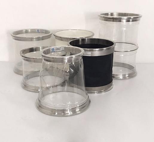 FDA approved PUAS Industrial Flexible Connector With Wire Reinforced