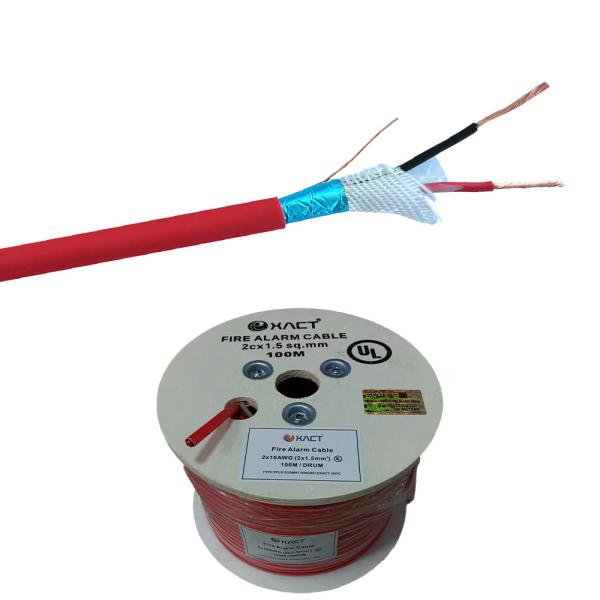 Quality 1.5mm Enhanced Fire Performance Cable with Bare Copper Wire Core and PVC Insulation for sale