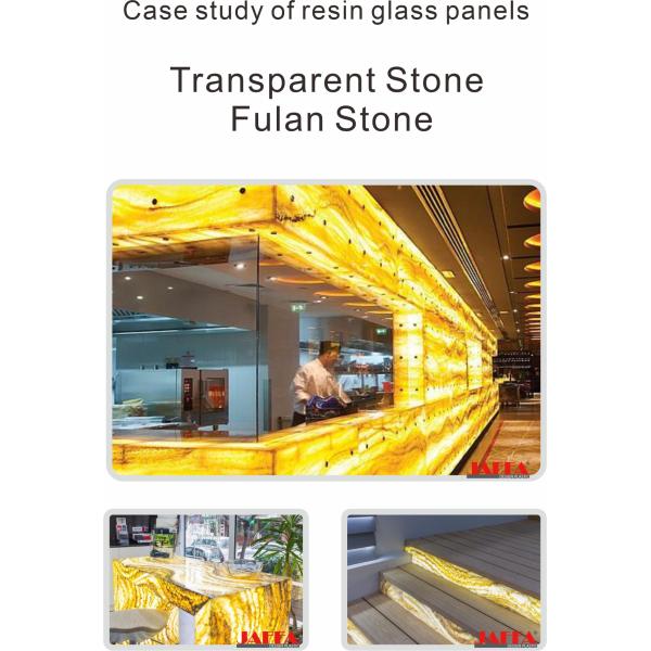 Modern Resin Translucent Stone Fulan Stone Processing Design And Matching