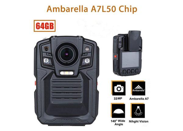 Quality Remote Control Security Body Camera Ip67 Water Proof With 1296P IR LED Light for sale