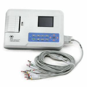 China 3 channel Portable ecg monitor electrocardiography machine ekg ecg machines home ecg devices software Printer on sale