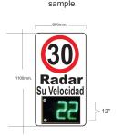 Exhibition Hall Doppler Radar Speed Sensor LED Display with Graphics Function