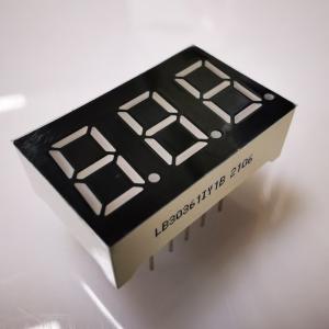 China Super Bright Amber 7 Segment 3 Digit 9.2mm LED Display Common Cathode for Panel Meter wholesale