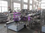 Drink Processing Manual Bottle Labeling Machine For Bottles , Shrinking Tunnel