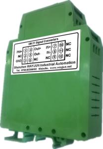 China WAYJUN 3000VDC isolation Speed signal isolation transmitter, sine wave shaping green DIN35 signal converter wholesale