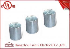 China Zinc Plated Electrical Rigid Conduit Fittings Coupling Socket , Electro Galvanized Inside Thread wholesale