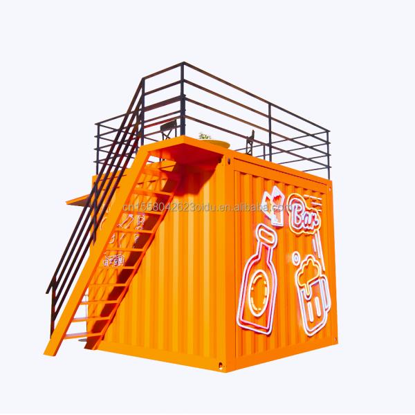 10 Foot Prefabricated Container Store for Fast Food Coffee Bars Customized Color Supermarket Option from Shanghai