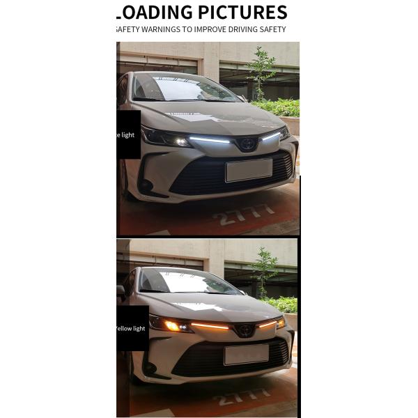 Universal Waterproof Vehicle Daytime Running Lights LED Sequential Flowing Scan 2835 34.5CM