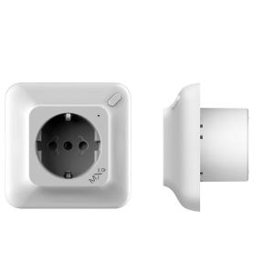 China EU Type F Internet Wall Socket , AC110V-240V Wifi Enabled Power Socket wholesale
