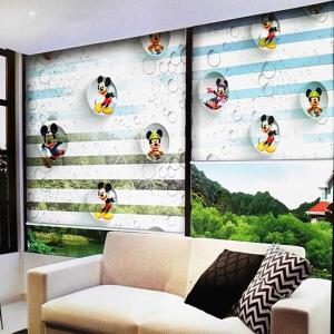China Light Filtering Zebra Blinds Fabric Dual Layer 85% Shading Silky And Soft wholesale