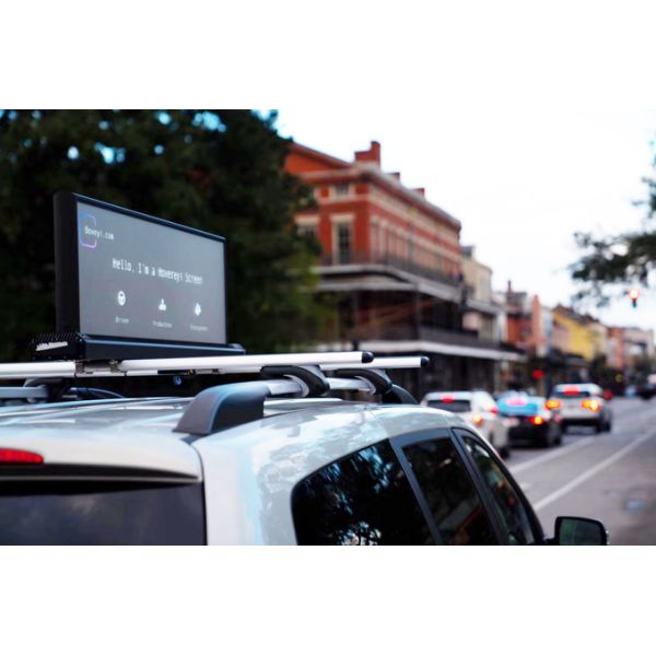 RoHS CE P2.5 Advertising Taxi Roof LED Display intelligent control 4G 0