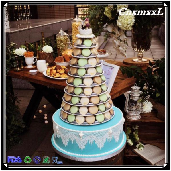 new style 10 tier macaron display tower stand