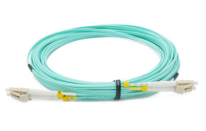 multimode lc lc connector om4 50-125 duplex jumper lszh jacket 1m fiber optic patch cord