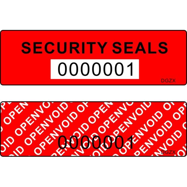 Eco Friendly Tamper Seal Tape Digital Serial Numbering 150mm Perforation
