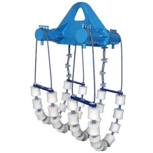 China 55T Load Pipe Roller Cradle 610mm 914mm Pipe Lowering Cradle wholesale