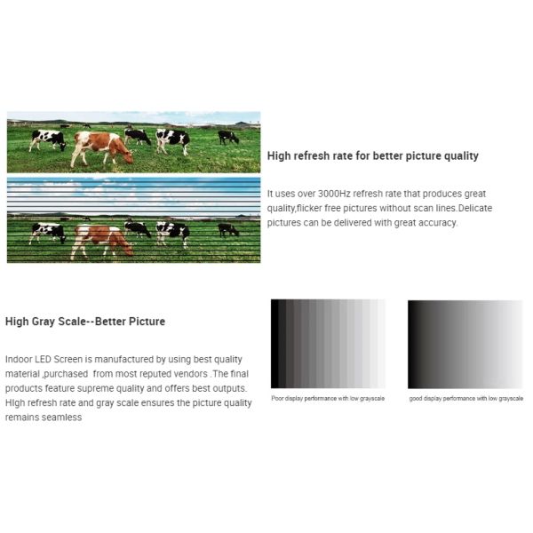 1792x832P P3 Indoor Full Color Led Display Screen , Led Advertising Board 1000 Nits