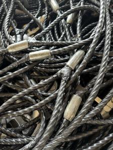 China Steel Wire Rope with Soft Eye Loop 6x24 FC API 9A 22mm 24mm 26mm China Port Service Log Lashing Materials wholesale
