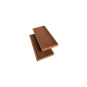 China 2.2Meter Grooves 140mm 30mm WPC Solid Decking wholesale