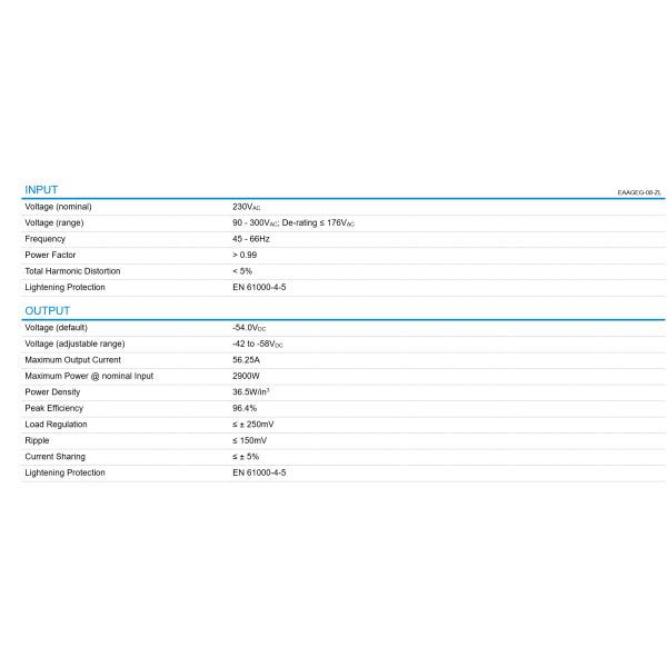 Delta Power Rectifier DPR 2900B 48 vdc power supply