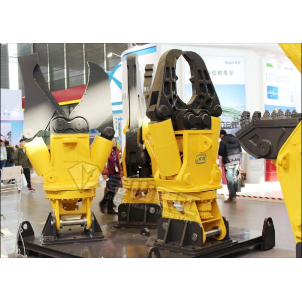 Double Cylinder Excavator Metal Shears 360 Degree Hydraulic Rotation Motor